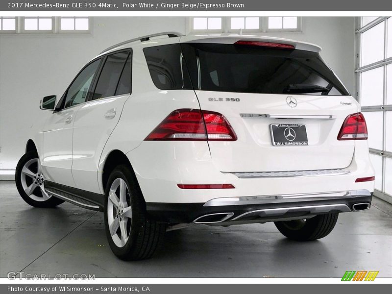 Polar White / Ginger Beige/Espresso Brown 2017 Mercedes-Benz GLE 350 4Matic