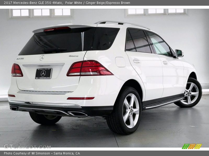 Polar White / Ginger Beige/Espresso Brown 2017 Mercedes-Benz GLE 350 4Matic
