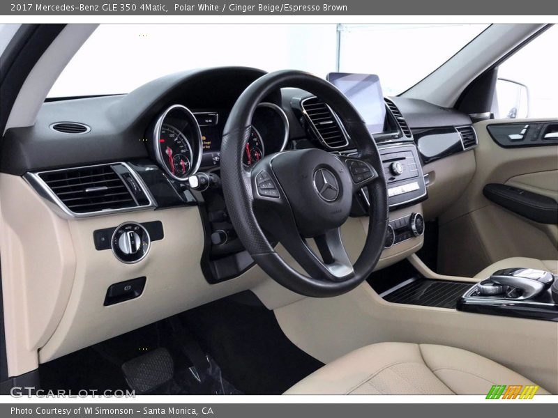 Polar White / Ginger Beige/Espresso Brown 2017 Mercedes-Benz GLE 350 4Matic