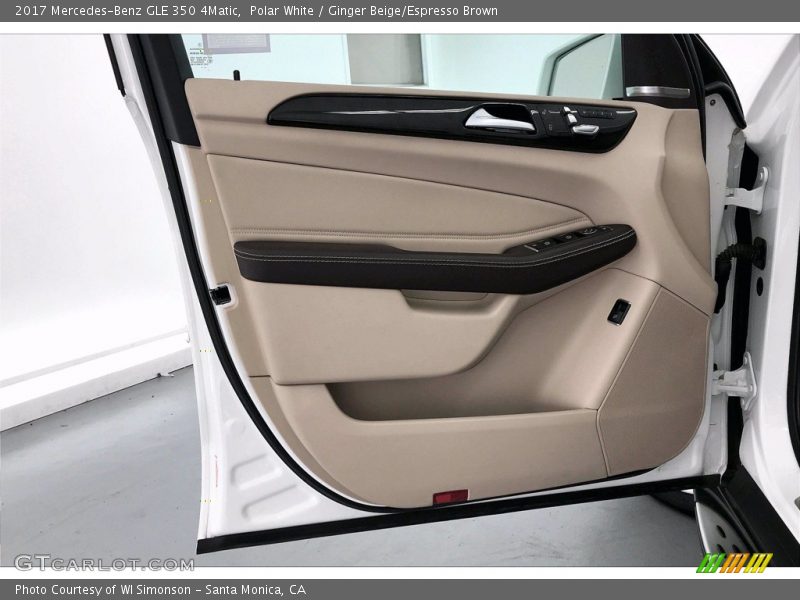 Polar White / Ginger Beige/Espresso Brown 2017 Mercedes-Benz GLE 350 4Matic