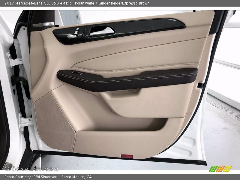 Polar White / Ginger Beige/Espresso Brown 2017 Mercedes-Benz GLE 350 4Matic