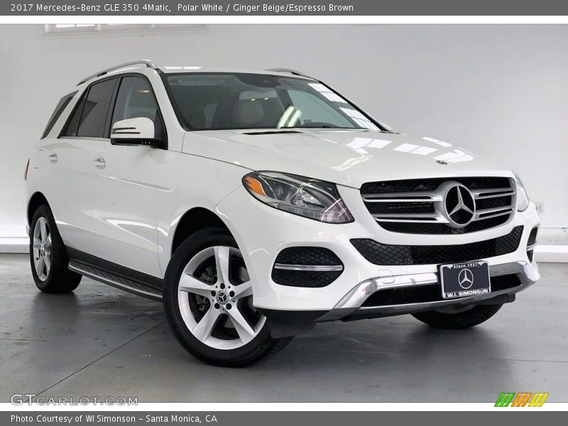 Polar White / Ginger Beige/Espresso Brown 2017 Mercedes-Benz GLE 350 4Matic