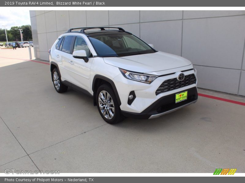 Blizzard White Pearl / Black 2019 Toyota RAV4 Limited