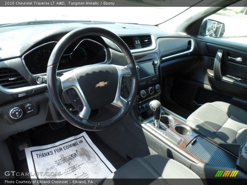 Tungsten Metallic / Ebony 2016 Chevrolet Traverse LT AWD