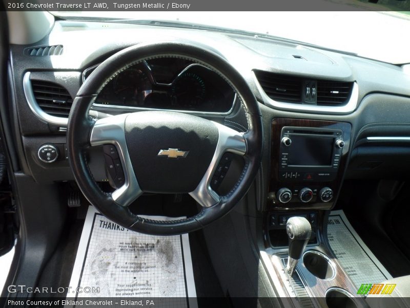 Tungsten Metallic / Ebony 2016 Chevrolet Traverse LT AWD