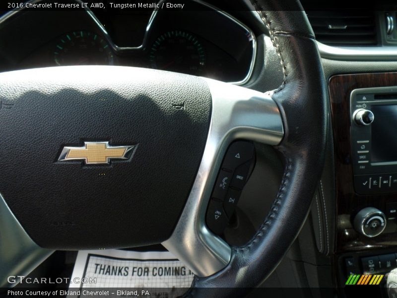 Tungsten Metallic / Ebony 2016 Chevrolet Traverse LT AWD
