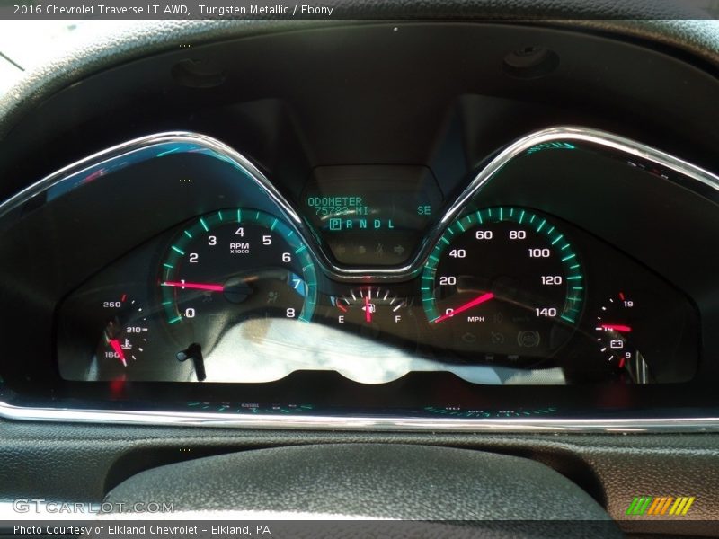 Tungsten Metallic / Ebony 2016 Chevrolet Traverse LT AWD