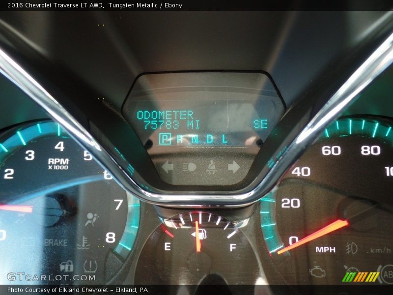 Tungsten Metallic / Ebony 2016 Chevrolet Traverse LT AWD