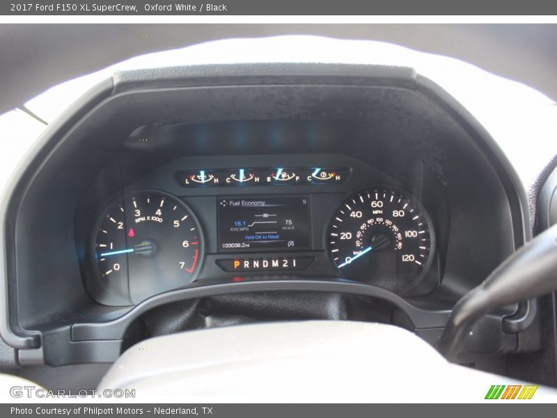 Oxford White / Black 2017 Ford F150 XL SuperCrew