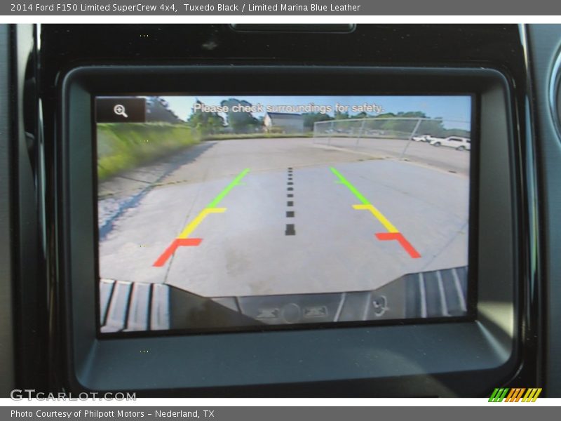 Tuxedo Black / Limited Marina Blue Leather 2014 Ford F150 Limited SuperCrew 4x4
