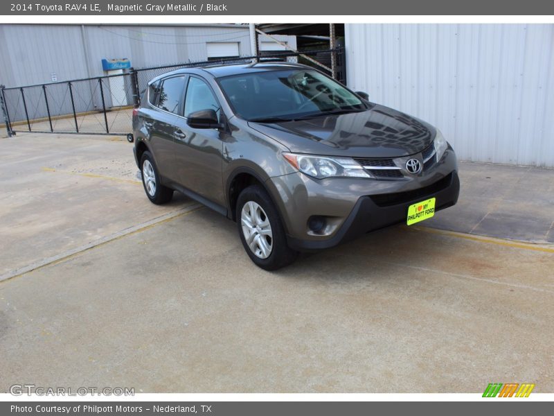 Magnetic Gray Metallic / Black 2014 Toyota RAV4 LE