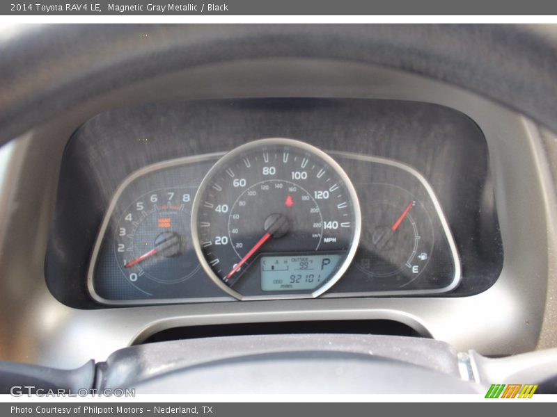 Magnetic Gray Metallic / Black 2014 Toyota RAV4 LE