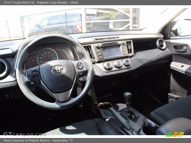 Magnetic Gray Metallic / Black 2014 Toyota RAV4 LE