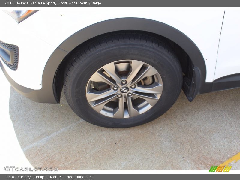 Frost White Pearl / Beige 2013 Hyundai Santa Fe Sport