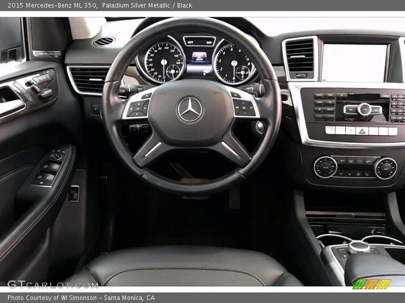 Paladium Silver Metallic / Black 2015 Mercedes-Benz ML 350
