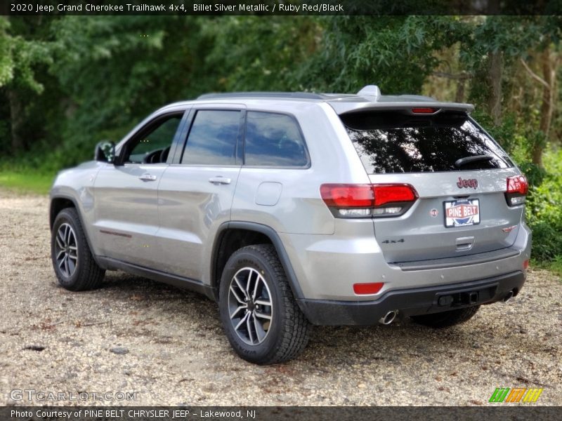 Billet Silver Metallic / Ruby Red/Black 2020 Jeep Grand Cherokee Trailhawk 4x4