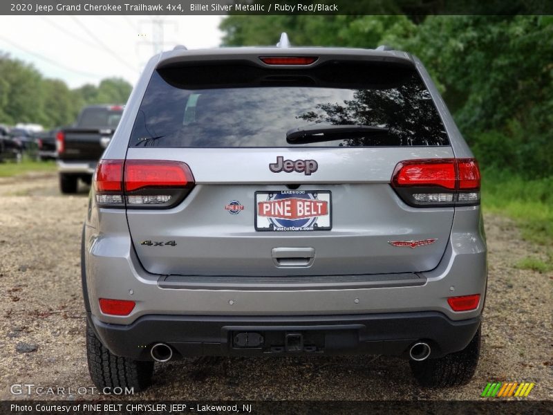 Billet Silver Metallic / Ruby Red/Black 2020 Jeep Grand Cherokee Trailhawk 4x4