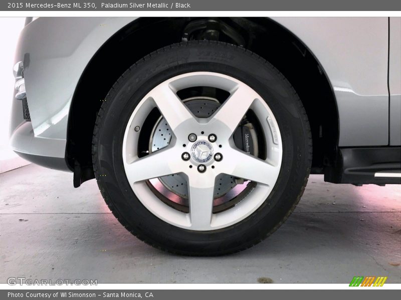 Paladium Silver Metallic / Black 2015 Mercedes-Benz ML 350