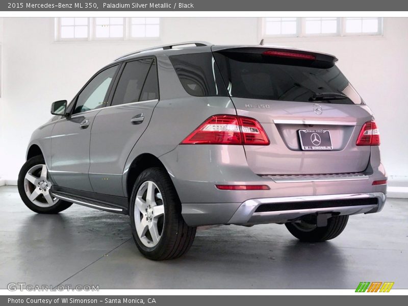 Paladium Silver Metallic / Black 2015 Mercedes-Benz ML 350