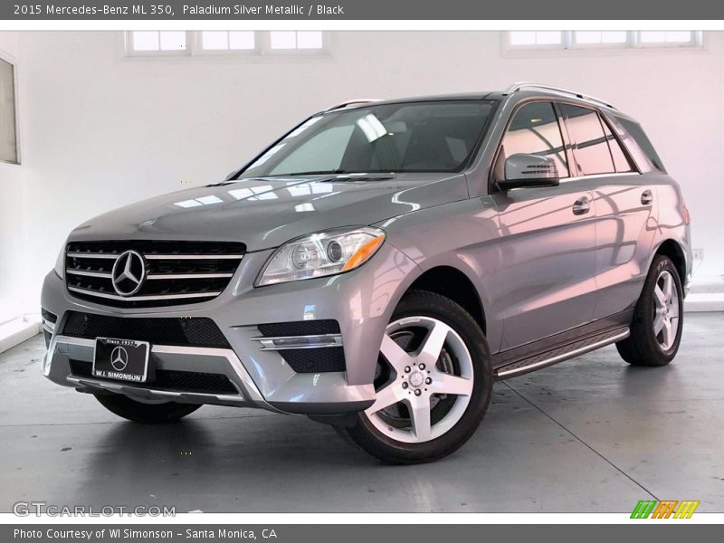 Paladium Silver Metallic / Black 2015 Mercedes-Benz ML 350