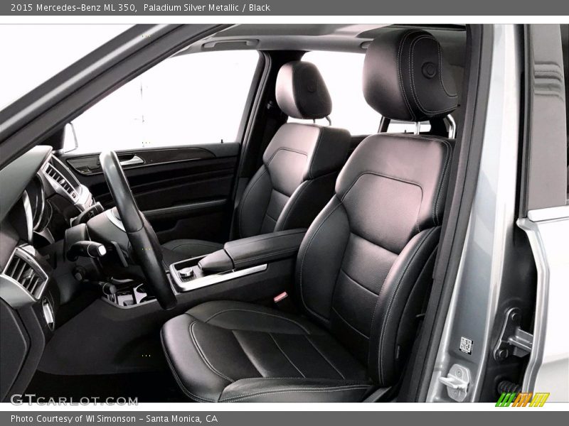 Paladium Silver Metallic / Black 2015 Mercedes-Benz ML 350