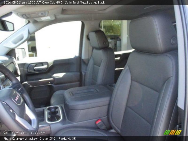 Satin Steel Metallic / Jet Black 2020 GMC Sierra 1500 SLT Crew Cab 4WD