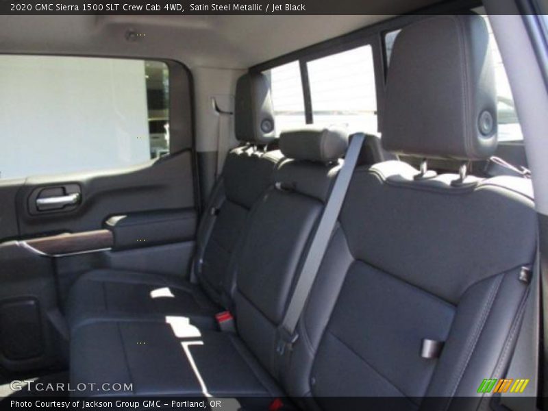 Satin Steel Metallic / Jet Black 2020 GMC Sierra 1500 SLT Crew Cab 4WD
