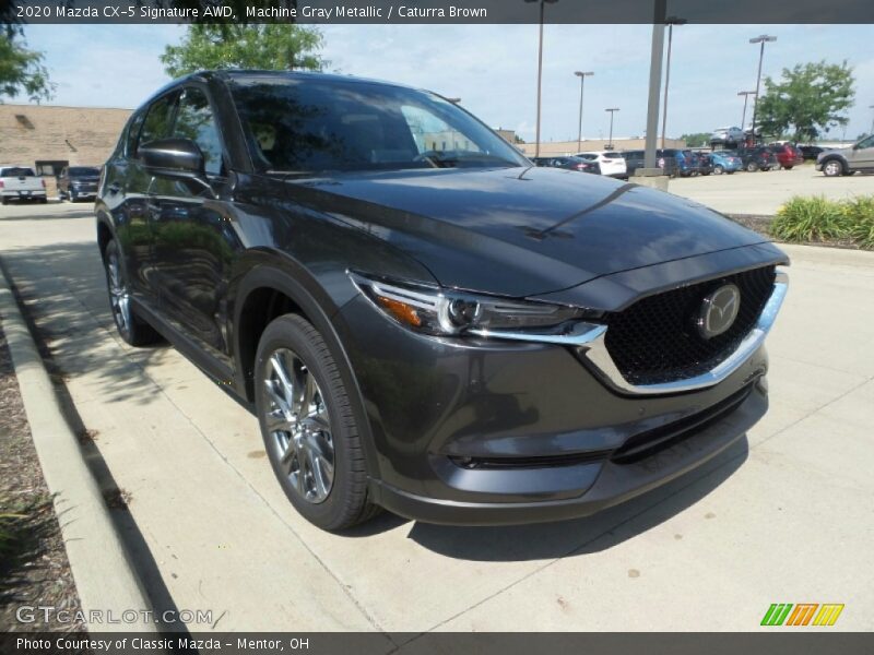 Machine Gray Metallic / Caturra Brown 2020 Mazda CX-5 Signature AWD