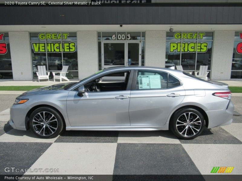 Celestial Silver Metallic / Black 2020 Toyota Camry SE