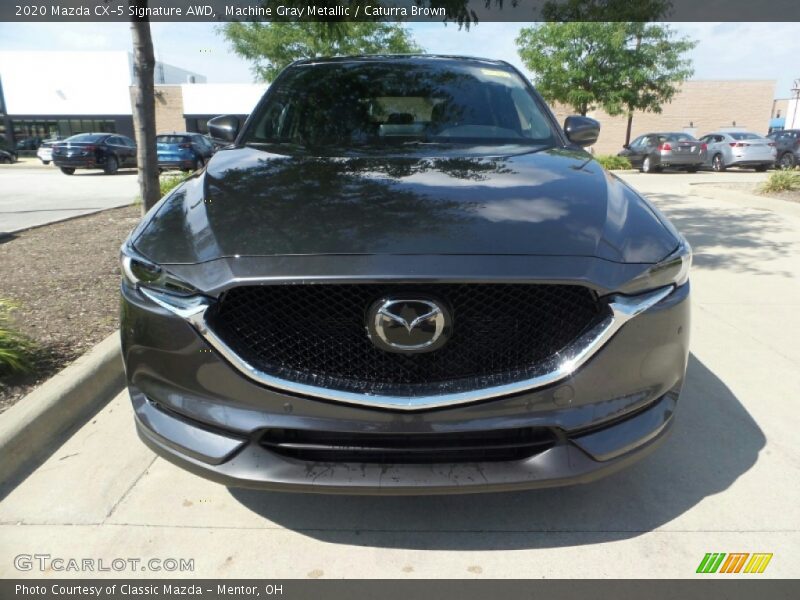 Machine Gray Metallic / Caturra Brown 2020 Mazda CX-5 Signature AWD