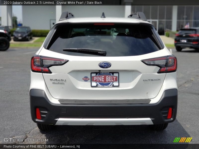 Crystal White Pearl / Slate Black 2020 Subaru Outback 2.5i Limited