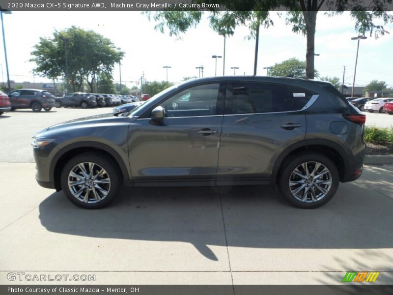 Machine Gray Metallic / Caturra Brown 2020 Mazda CX-5 Signature AWD