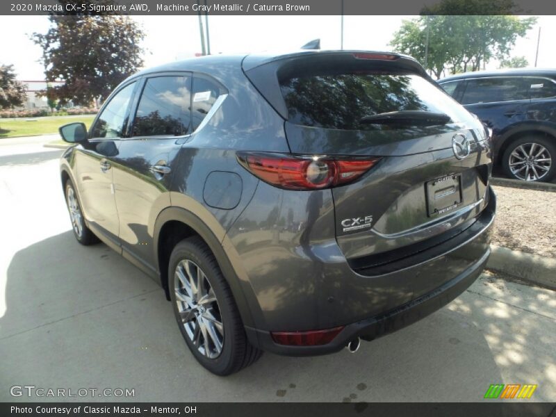 Machine Gray Metallic / Caturra Brown 2020 Mazda CX-5 Signature AWD