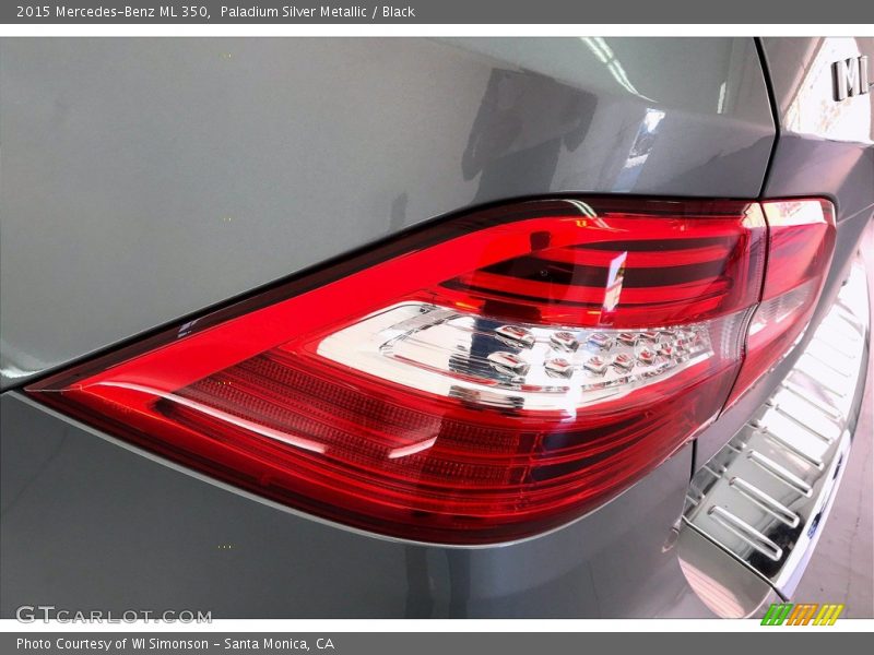 Paladium Silver Metallic / Black 2015 Mercedes-Benz ML 350