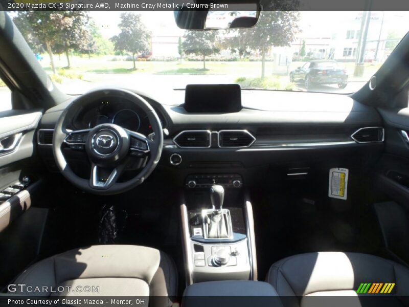 Machine Gray Metallic / Caturra Brown 2020 Mazda CX-5 Signature AWD