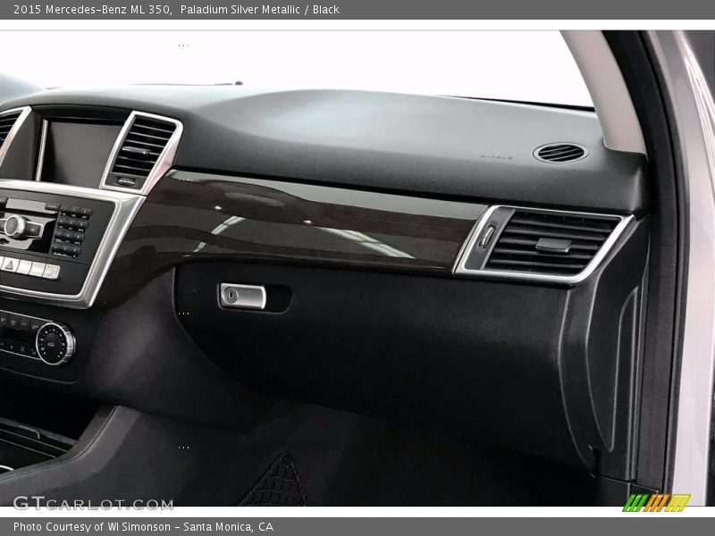 Paladium Silver Metallic / Black 2015 Mercedes-Benz ML 350