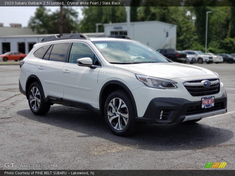 Crystal White Pearl / Slate Black 2020 Subaru Outback 2.5i Limited