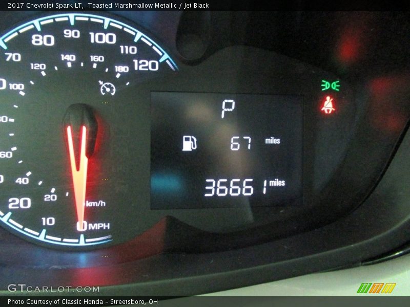 Toasted Marshmallow Metallic / Jet Black 2017 Chevrolet Spark LT