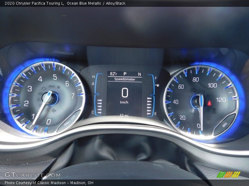 Ocean Blue Metallic / Alloy/Black 2020 Chrysler Pacifica Touring L