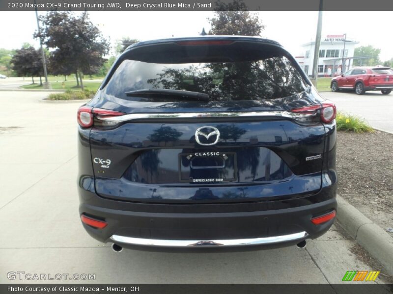 Deep Crystal Blue Mica / Sand 2020 Mazda CX-9 Grand Touring AWD