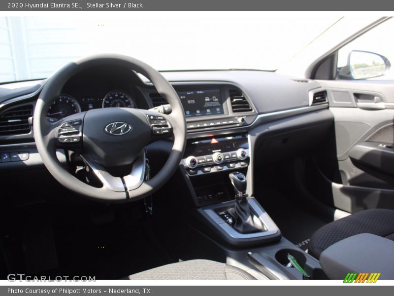 Stellar Silver / Black 2020 Hyundai Elantra SEL