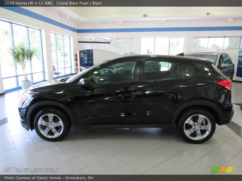 Crystal Black Pearl / Black 2018 Honda HR-V LX AWD