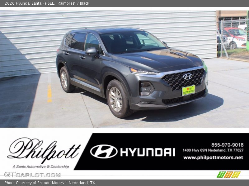 Rainforest / Black 2020 Hyundai Santa Fe SEL