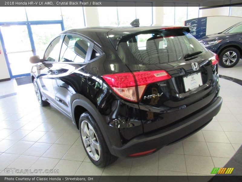 Crystal Black Pearl / Black 2018 Honda HR-V LX AWD