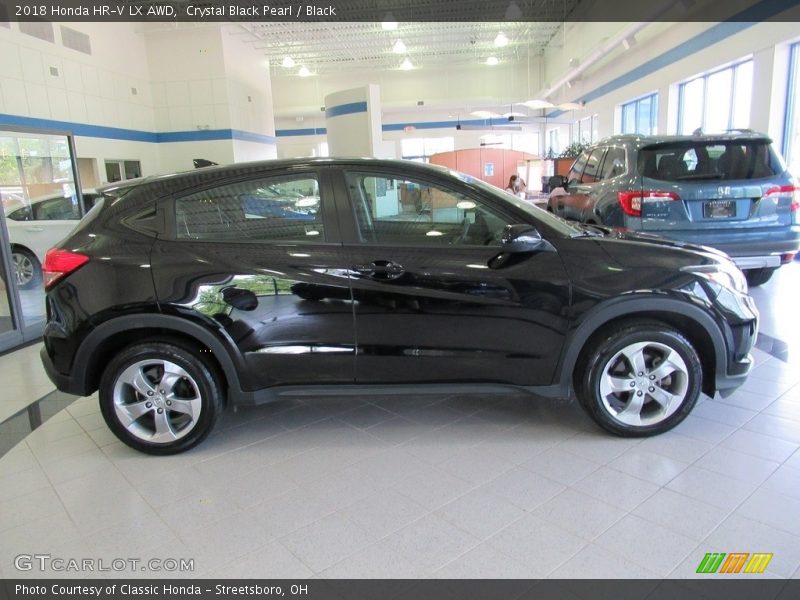 Crystal Black Pearl / Black 2018 Honda HR-V LX AWD
