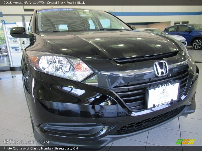 Crystal Black Pearl / Black 2018 Honda HR-V LX AWD