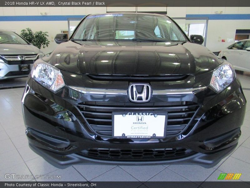 Crystal Black Pearl / Black 2018 Honda HR-V LX AWD