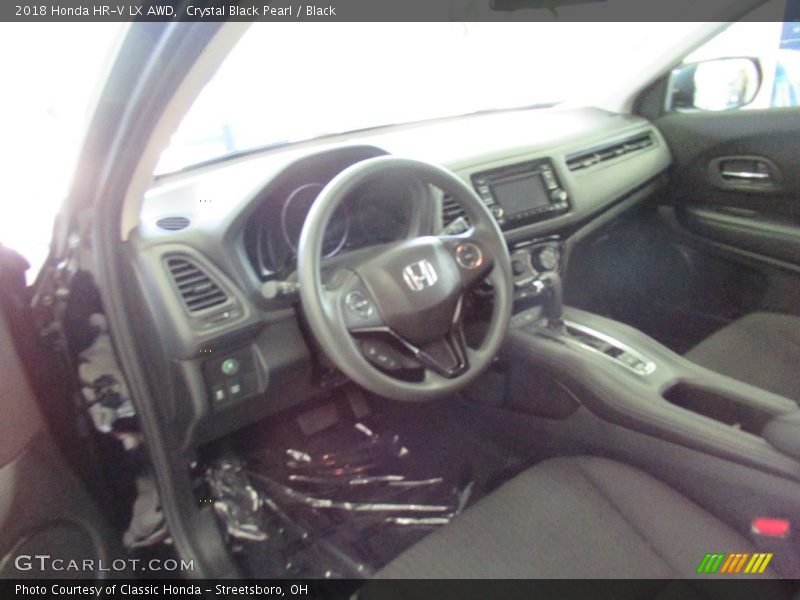 Crystal Black Pearl / Black 2018 Honda HR-V LX AWD