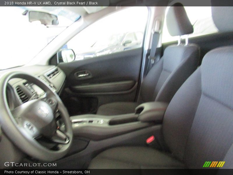 Crystal Black Pearl / Black 2018 Honda HR-V LX AWD