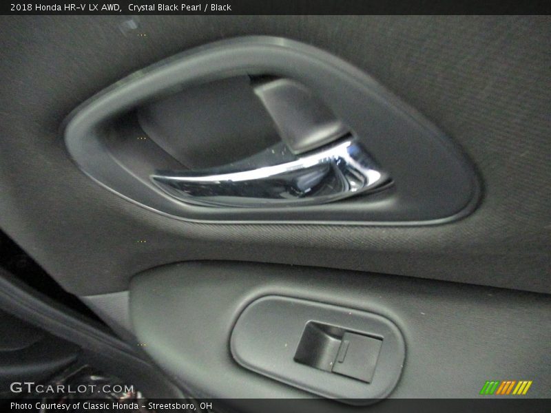 Crystal Black Pearl / Black 2018 Honda HR-V LX AWD